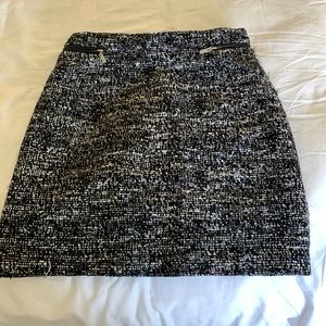Knit mini skirt